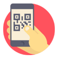 QR Code Mobile Wayfinding Icon
